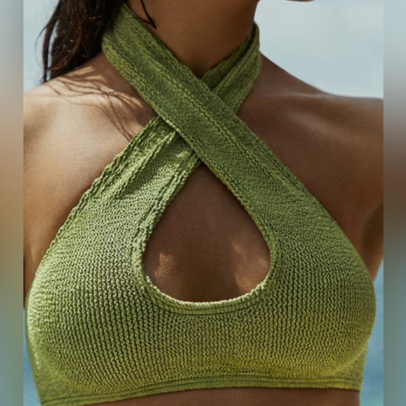 Bound by Bond Eye Carmen Crop Twist Bikini Top - Picture 1 of 3